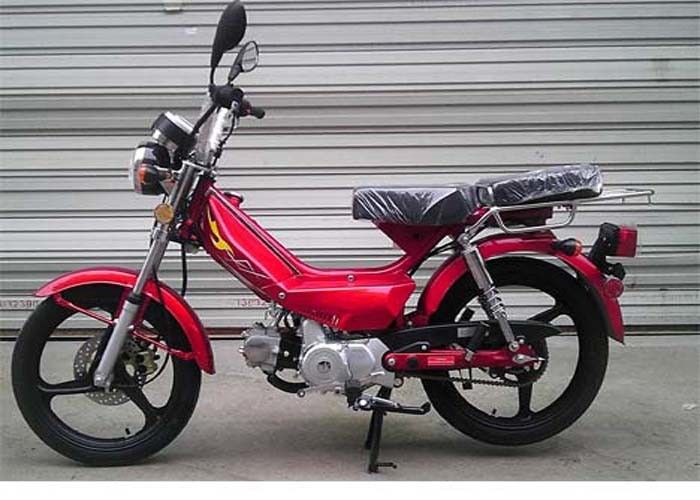 Xe tay ga mini hai chỗ bằng da thật, ít tiếng ồn Xe đạp bụi bẩn nhỏ 50cc