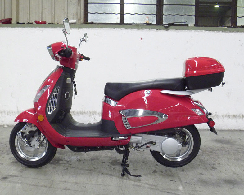 Hình dạng đẹp Xe tay ga dành cho người lớn Xe tay ga màu đỏ 150cc Lady với Gương chiếu hậu