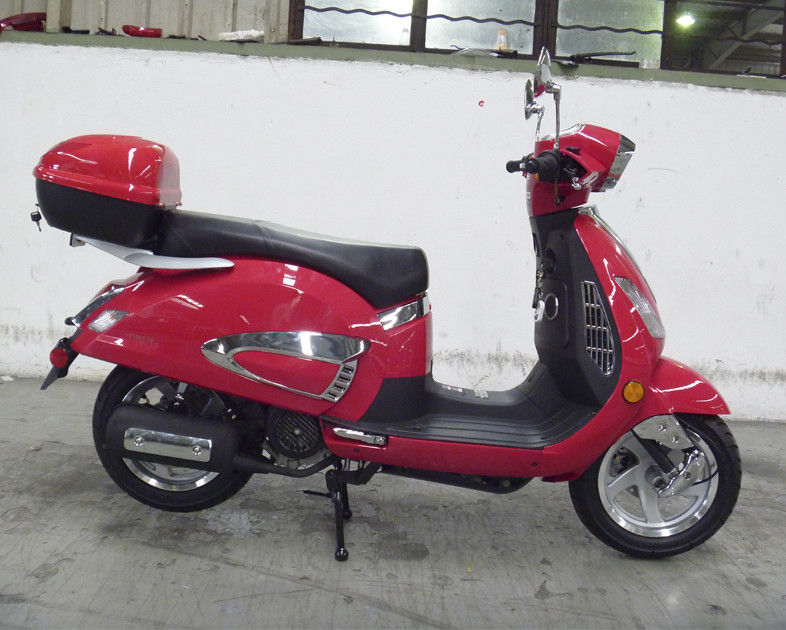 Hình dạng đẹp Xe tay ga dành cho người lớn Xe tay ga màu đỏ 150cc Lady với Gương chiếu hậu