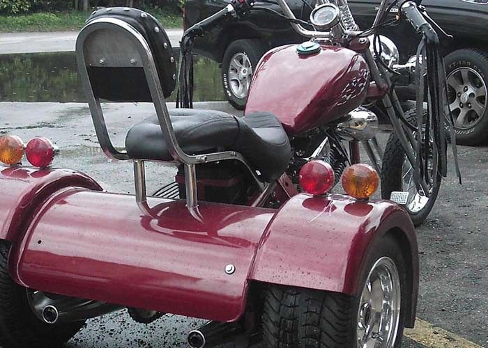 V Twin xi lanh 250cc Chopper Xe máy Chopper Trike Xe máy với đèn pha lớn