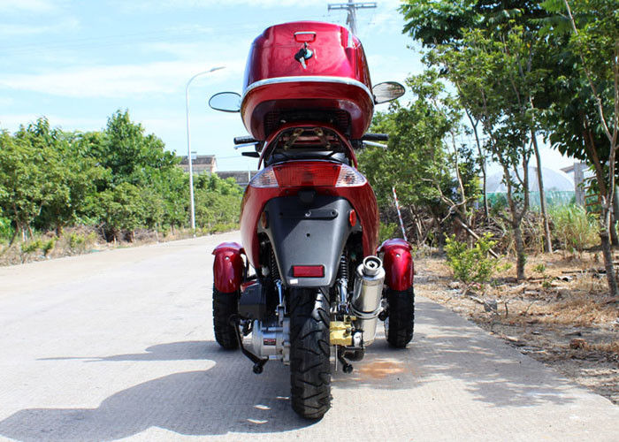 Máy làm mát không khí 50cc dành cho người lớn Tri Wheel Xe máy Xi lanh đơn 4 thì với hộp phía sau