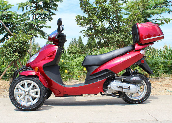 Máy làm mát không khí 50cc dành cho người lớn Tri Wheel Xe máy Xi lanh đơn 4 thì với hộp phía sau