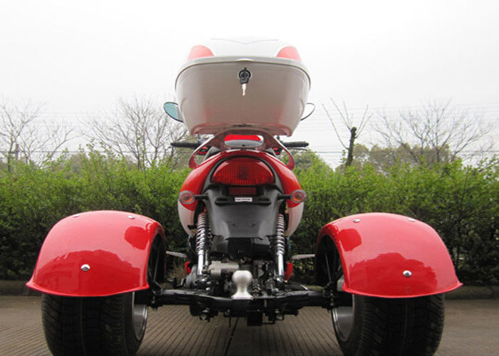 50cc Tri Wheel Motorcycle Air làm mát bằng xi lanh đơn Bốn thì SOHC với hộp lớn phía sau