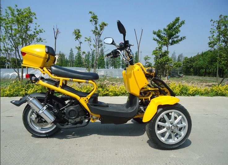 Xe máy loại ngang Tri Wheel 50cc 3 bánh Trike Scooter 4 Stroke