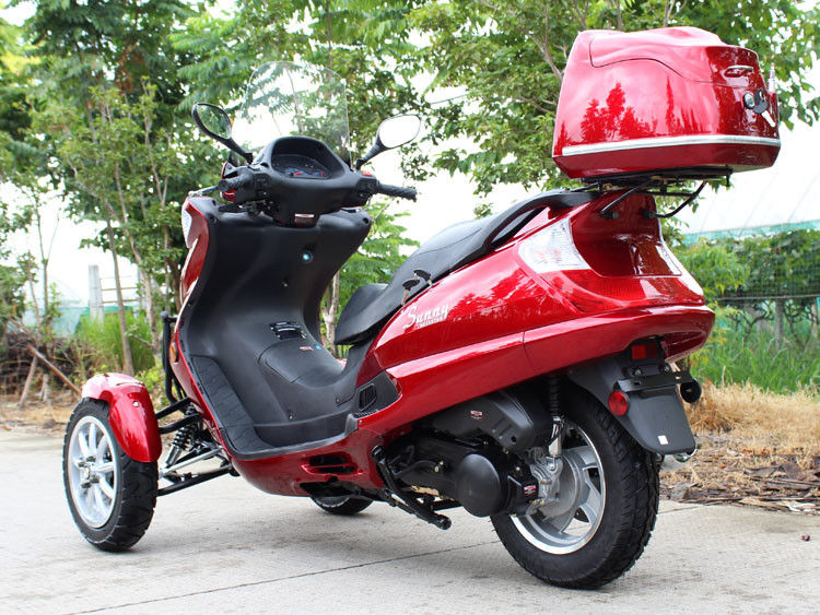 50CC Loại ngang Xe máy Tri Wheel với xi lanh đơn, truyền động dây đai