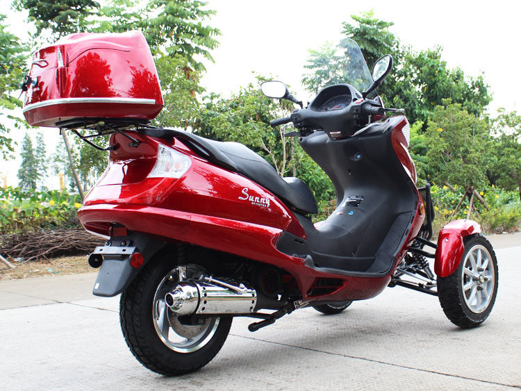 50CC Loại ngang Xe máy Tri Wheel với xi lanh đơn, truyền động dây đai