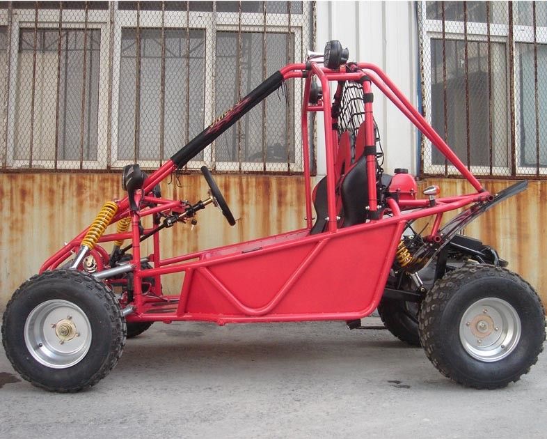 Phanh đĩa FR / RR 150cc Go Kart Buggy Ghế đôi Go Kart với hệ thống khởi động điện