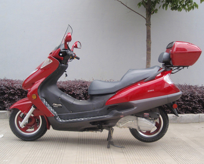 Hai đèn pha Xe tay ga dành cho người lớn màu xanh, Xe tay ga 150cc có da thật 2 chỗ