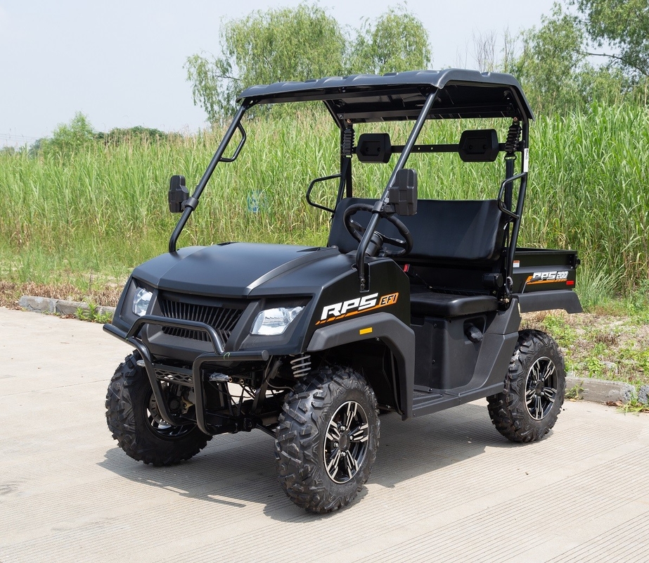 200CC EFI Utv Đơn xi lanh Bốn nhịp, trục cân bằng với mái cứng ngắn (Dump Bed)