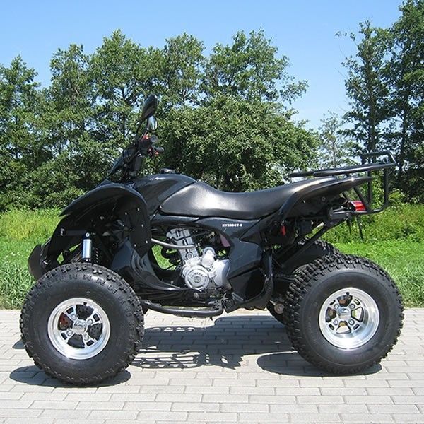 250cc Kích thước cực lớn Bốn bánh Atv với hệ thống khởi động điện màu đen