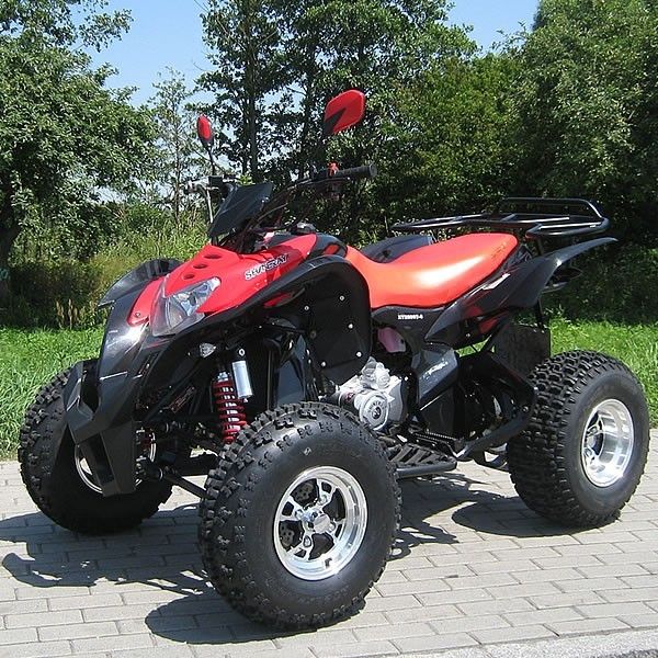 250cc Kích thước cực lớn Bốn bánh Atv với hệ thống khởi động điện màu đen