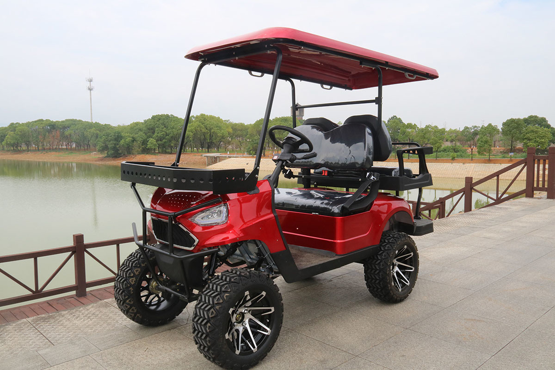 Xe golf điện với 4 chỗ ngồi và giá đỡ phía trước 48V/4000W,150A pin lithium