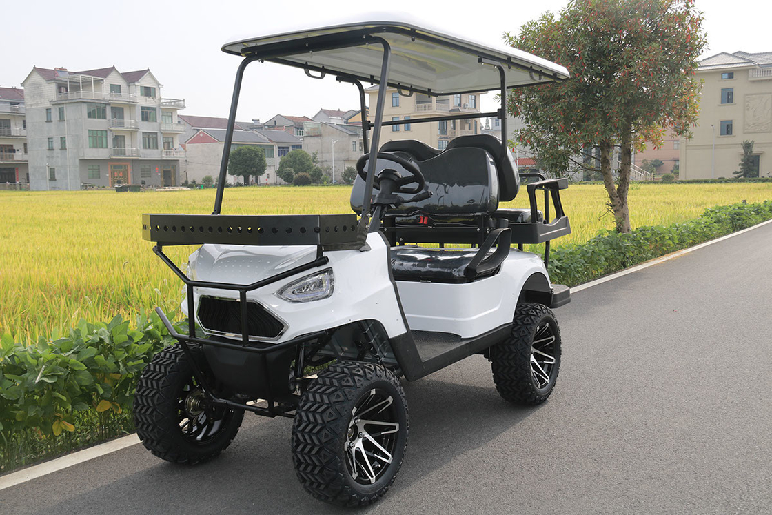 Xe golf điện với 4 chỗ ngồi và giá đỡ phía trước 48V/4000W,150A pin lithium