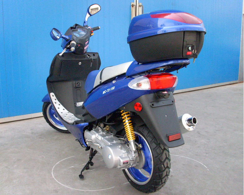 150cc CVT Động cơ cưỡng bức làm mát bằng không khí Xe tay ga có công tắc thoát khí