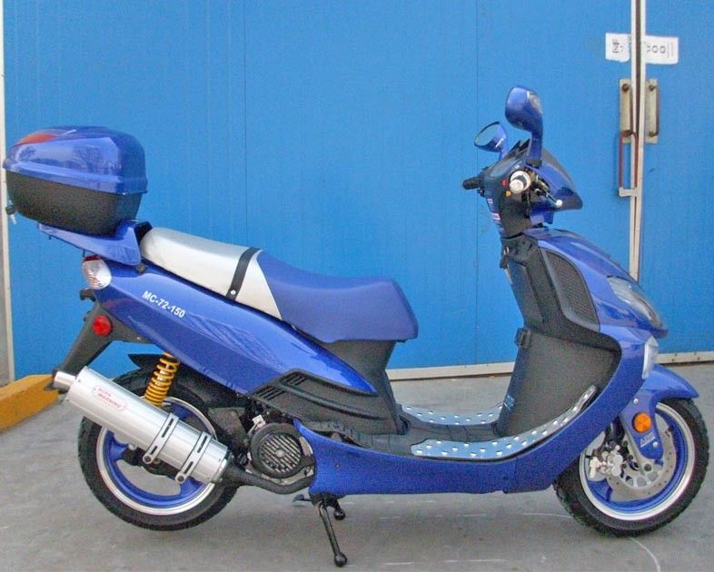 150cc CVT Động cơ cưỡng bức làm mát bằng không khí Xe tay ga có công tắc thoát khí