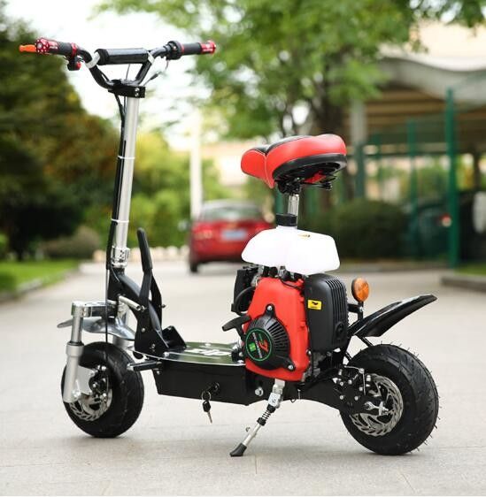 49cc 4 Stroke Mini Motor Xe tay ga thép cường độ cao với lốp khí nén 10 inch