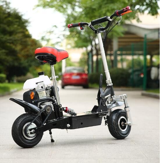 49cc 4 Stroke Mini Motor Xe tay ga thép cường độ cao với lốp khí nén 10 inch
