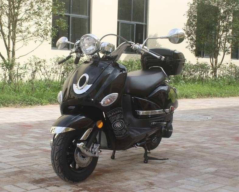 Xe tay ga chạy bằng điện / Kick 150cc chạy bằng gas dành cho người lớn có trống phía trước