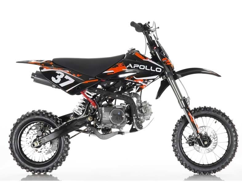 Air Cooled 125cc Mini Dirt Bike 4 Stroke Single xi lanh Hướng dẫn ly hợp Phía trước và phanh đĩa phía sau