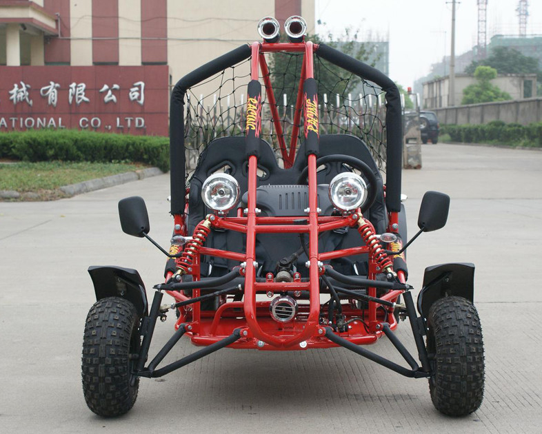 Máy nén khí CDI làm mát bằng không khí 110cc Bắt đầu một chỗ ngồi Đi Kart Khay phanh 12V 6.5AH Pin