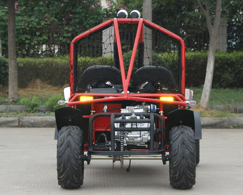 Máy nén khí CDI làm mát bằng không khí 110cc Bắt đầu một chỗ ngồi Đi Kart Khay phanh 12V 6.5AH Pin