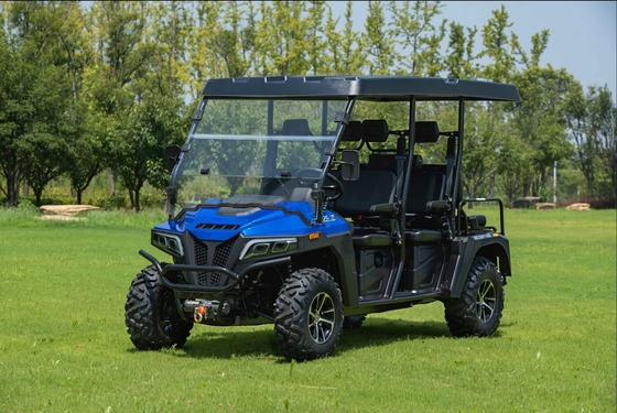 450 Max-Deluxe xe golf xăng với 6 chỗ ngồi kính chắn gió và nắp